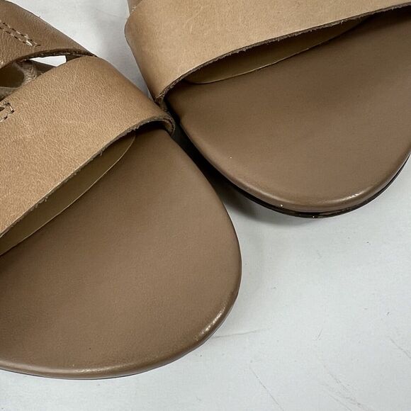 Naturalizer Felicity Nude Tan Leather Tie Up Sandals 8.5W Gladiator - Picture 5 of 11